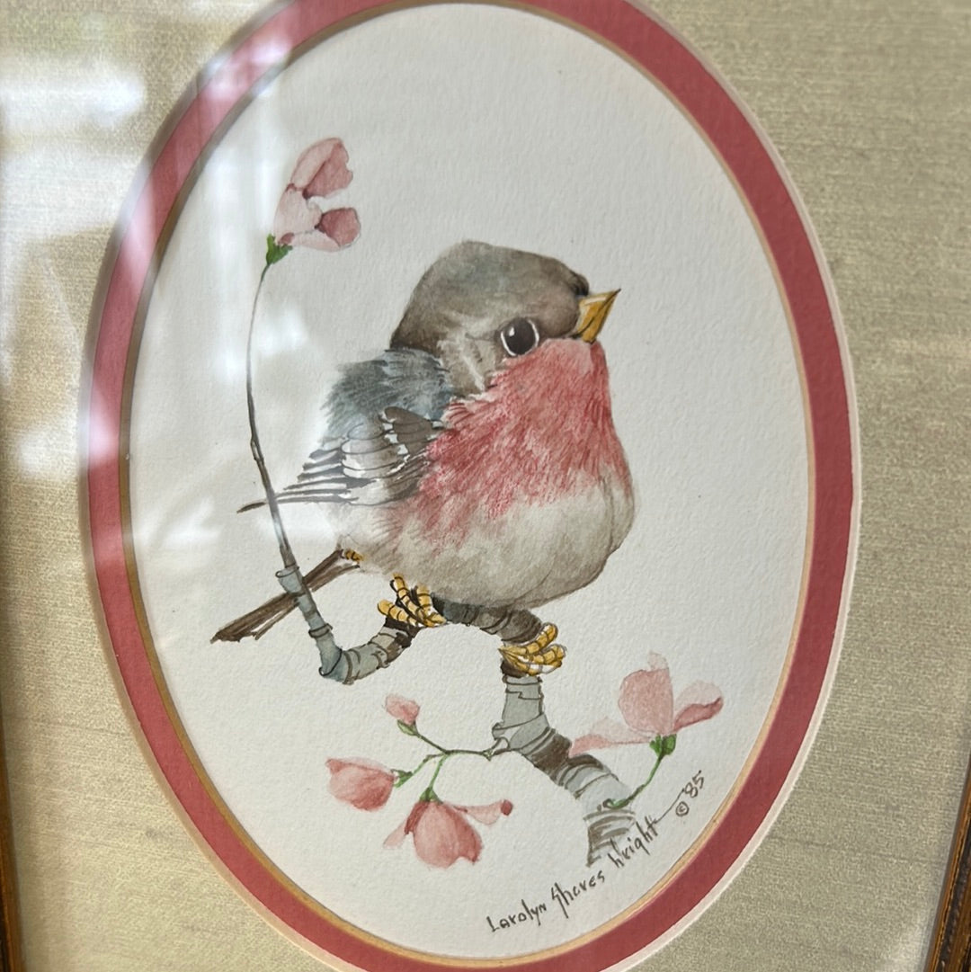 Vintage 80’s bird art