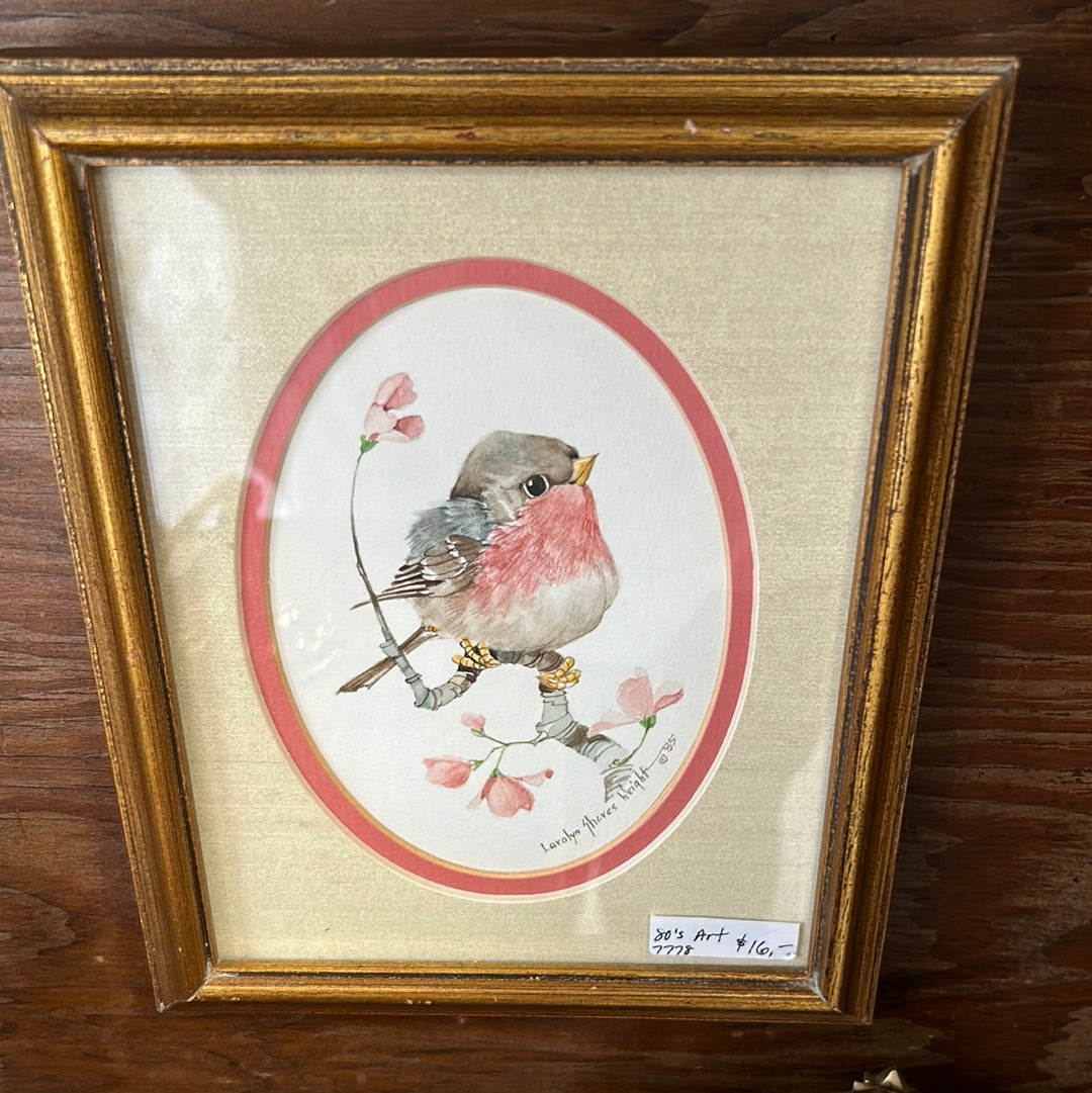 Vintage 80’s bird art