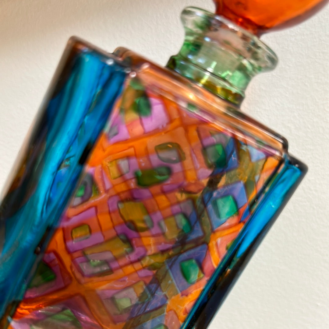 Art glass Bottle with stopper