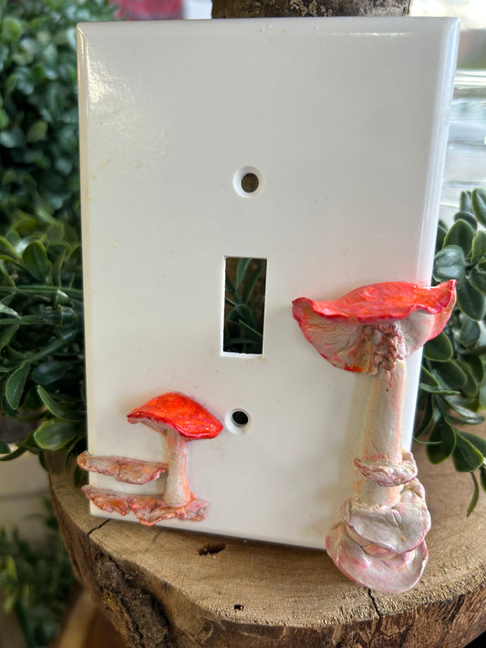 Mushroom switch plate cover