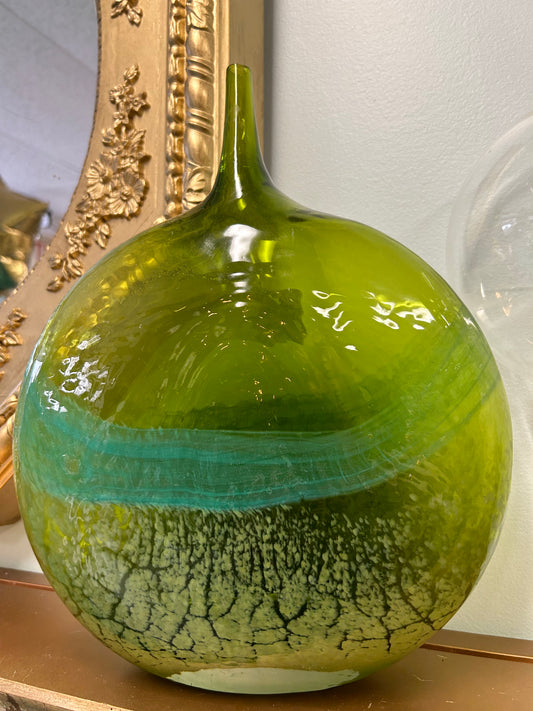 Blown glass bud vase